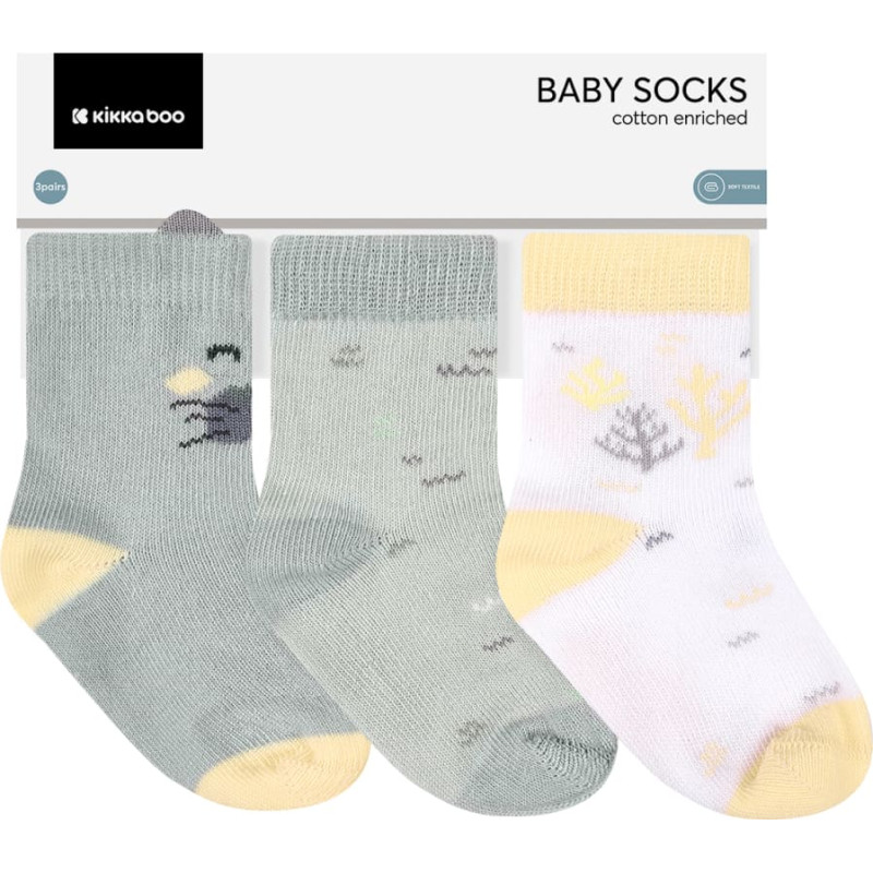 Baby socks with 3D ears Seally Me 2-3y