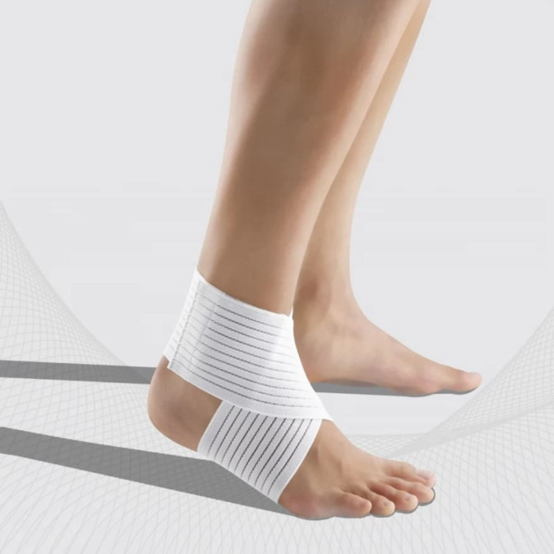 Tonus Elast 0005 Medical Elastic Strap-Type Ankle Joint Bandage (Orthosis), White N2 (L&ndash;XL)
