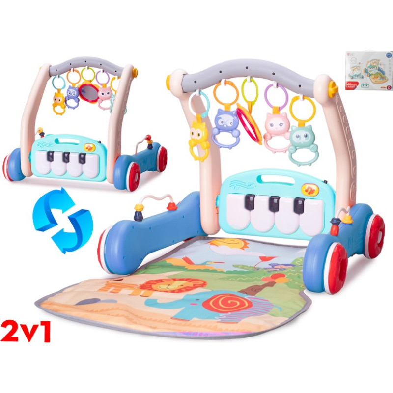 HIPO Play mat with BABY WALKER  - 86374 - BLUE