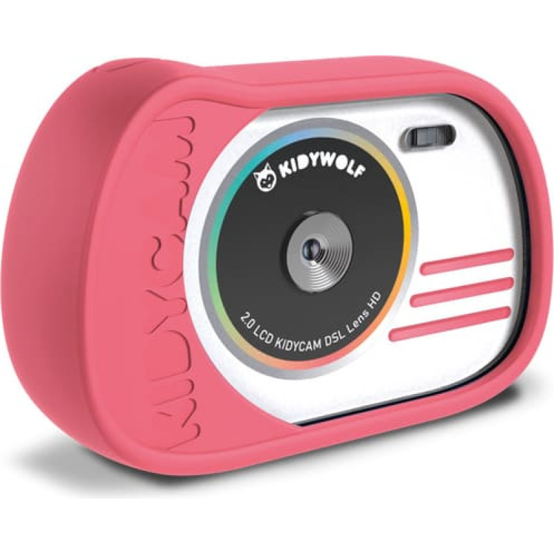 Kidywolf ūdensizturīga digitālā fotokamera, rozā, KIDYCAM-PI