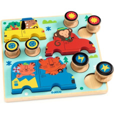 Djeco Wooden puzzle - Puzz & Roll - Color