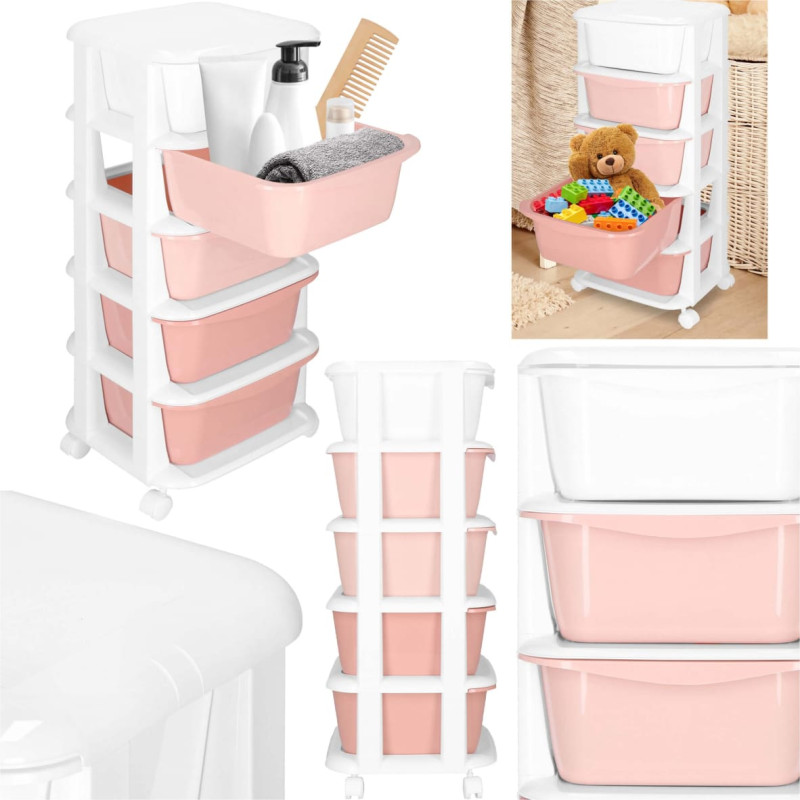 Springos Mobile Storage Cabinet on Wheels with 5 Drawers Springos HA0211