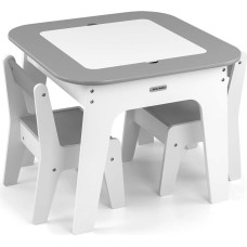 Milly Mally – Olaf furniture set: table and two chairs, Grey