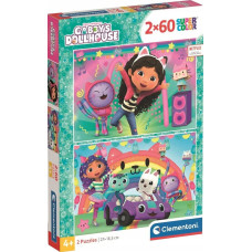 Clementoni puzle Gabby's Doll House 2025, 2x60 gab., 24819