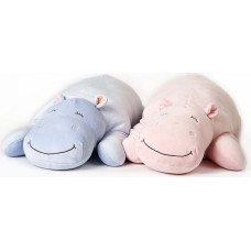 Uni-Toys Plush toy Hippopotamus lying, pink, 56 cm