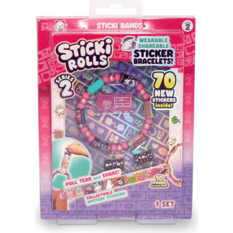Sticki Rolls Rokassprādze ar aksesuāriem un uzlīmēm