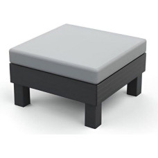 Keter Dārza hokeris/galdiņš Elements ar spilvenu pelēks/gaiši pelēks