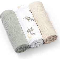 Babyono 828/04 Super Soft Crushed Muslin Diapers, Green