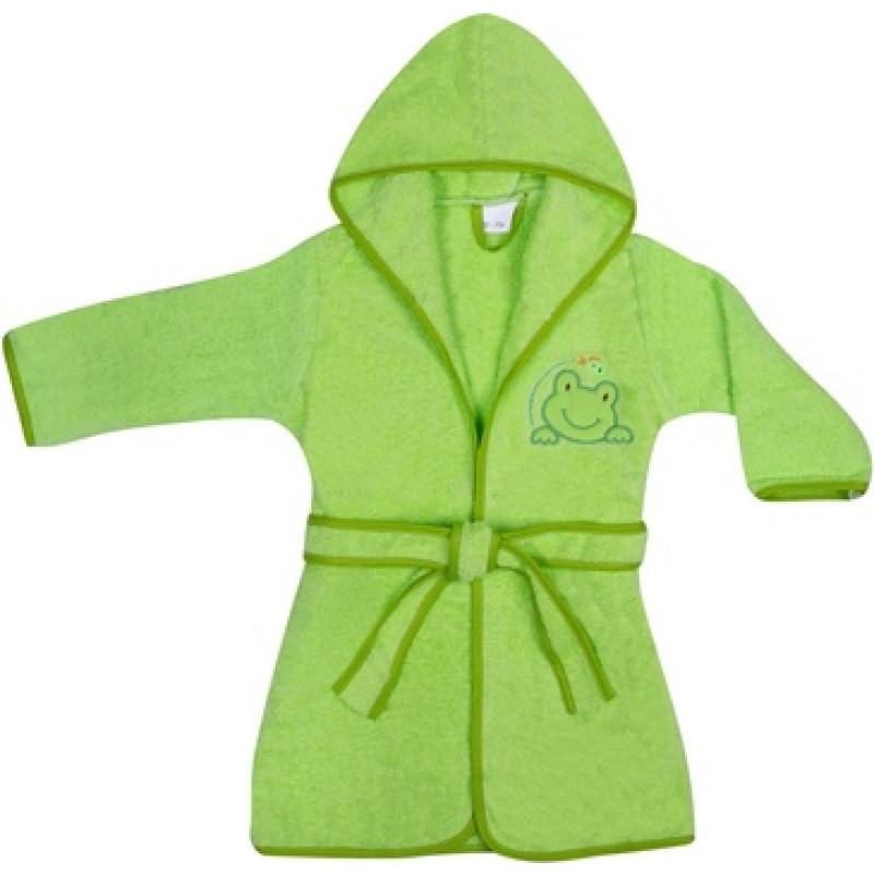 Duet Baby Halāts frotē Green Frog 104/110 cm (44689) [A]