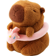 Pehme mänguasi Kapibaara roosa rõngaga, 20 cm