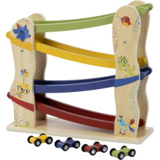 Tiny Love TL15052000458 Drewniana zjeżdżalnia z torem i samochodzikami - Boho Chic