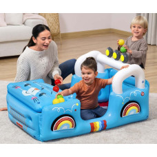 Bestway 93577 Fisher-Price Dmuchany Samoch&oacute;d z piłkami 1.17m x 76cm x 61cm