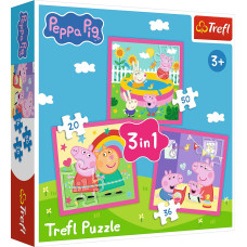TREFL Puzzle “Peppa and Friends” – 3 in 1