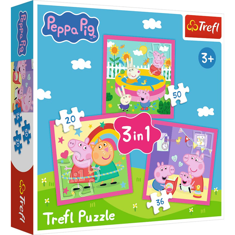 TREFL Puzzle “Peppa and Friends” – 3 in 1
