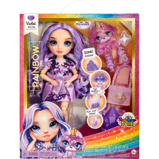 Rainbow High 120223-EU Klasiskā Rainbow modes lelle &ndash; Violet (violeta)