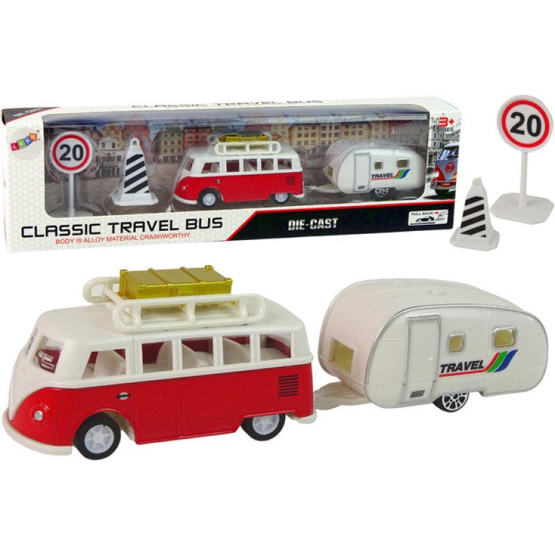 Lean- Autobuss ar kempinga piekabi 15054