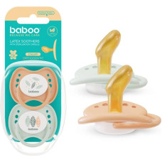 Baboo Calmy ortodontiskais lateksa knupītis Peachy Keen, 0+ mēne&scaron;i, 2 gab.
