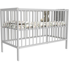 Bobas baby cot drop down side MAGDA grey120x60