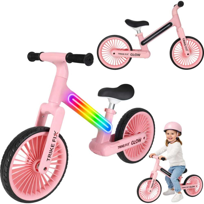 Trike Fix Glow LED balance bike, pink