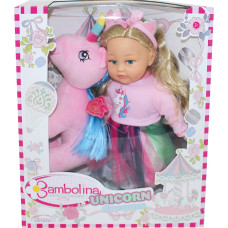 Bambolina lelle ar plī&scaron;a vienradzi Unicorn Dreams, 35cm, BD1260