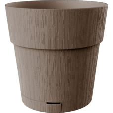 Stefanplast Puķu pods ar paliktni Ethica &Oslash;40x39cm brūns