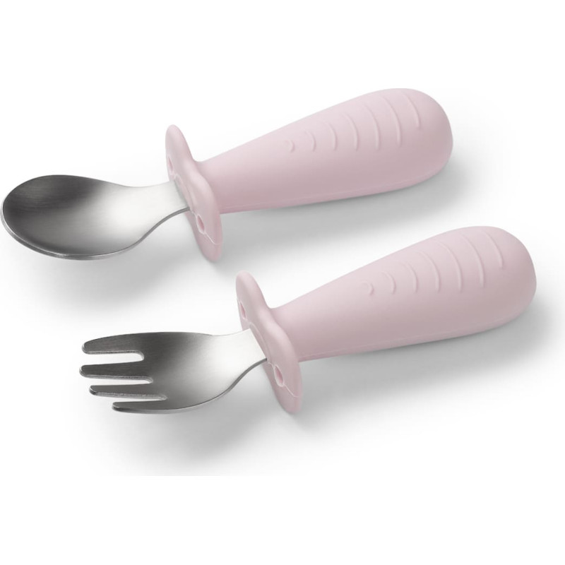 Babyono stainless steel spoon and fork blue 1665/02