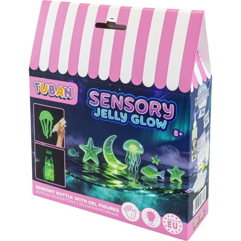 Tuban Senso Story - Bottle with gel figures (glow in the dark)