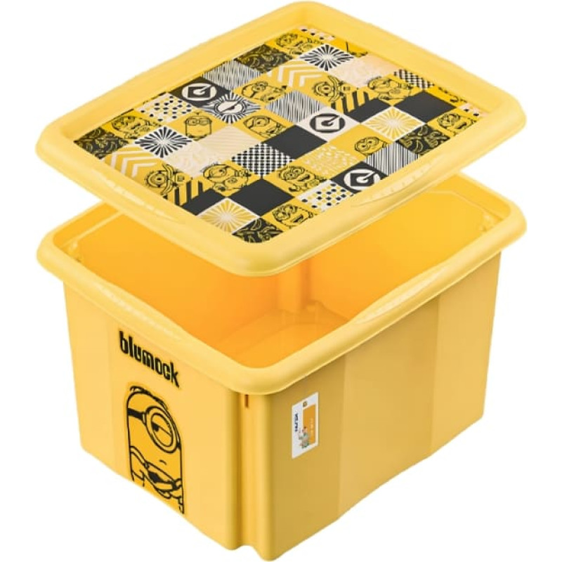 Keeeper Kaste ar vāku 15L Karolina &ldquo;Minions Mosaic&rdquo; 38x29,5x20,5cm dzeltena