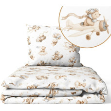 Ankras Cover set -  2 pcs - 135x100, 40x60 - FLYING TEDDY BEAR