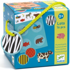 DJECO Educational games - Lotto - Feathers & Fur DJ08191