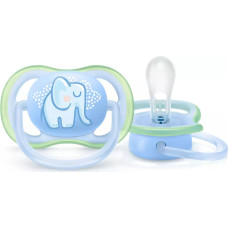 PHILIPS AVENT pacifier Ultra Air Deco, blue elephant, 0-6M (1pcs), blue elephant SCF086/01