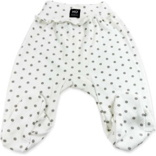 La Bebe ™ NO Baby Pants Art. 10-04-23 Dots Zīdaiņu bikses ar plato jostu un pēdiņam no kokvilnas