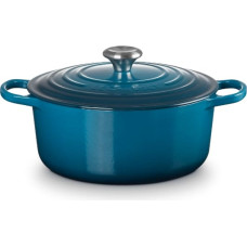 Le Creuset Čuguna katls apaļš Ø24cm / 4,2L zils