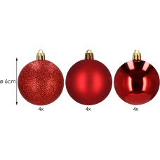 Springos CA0001 CHRISTMAS BALLS 6 CM 12 PCS.