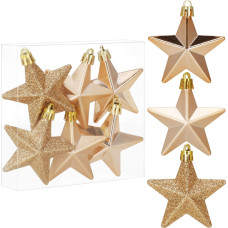 Springos Christmas decorations Springos CA1149 6 pcs. stars