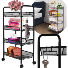 Springos Metal shelf on wheels Springos KI0142 84.5x44x27 cm