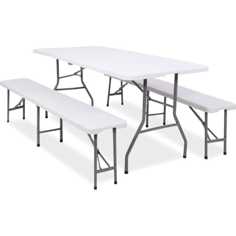 Springos Folding table with 2 benches Springos GF0099 180 x 74 x 74 cm