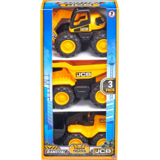 Teamsterz JCB kravas automašīnu komplekts, 3 gab., 18 cm