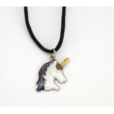 K:s Me Mood necklace - White unicorn (changing colour)