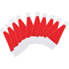 Springos Santa Claus hats for cutlery decorations Springos CA0111 6X14 CM 10 pcs.