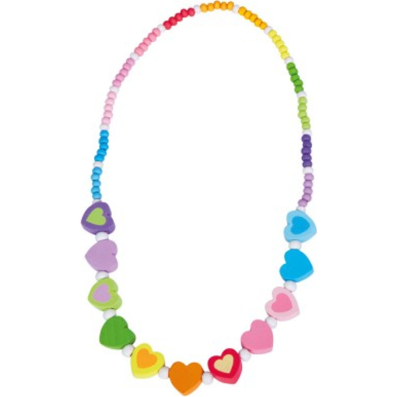 Bino Necklace, Multicolour hearts