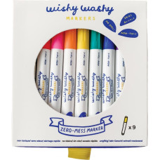 Jaq Jaq Bird Wishy Washy Markers, 9 pcs.