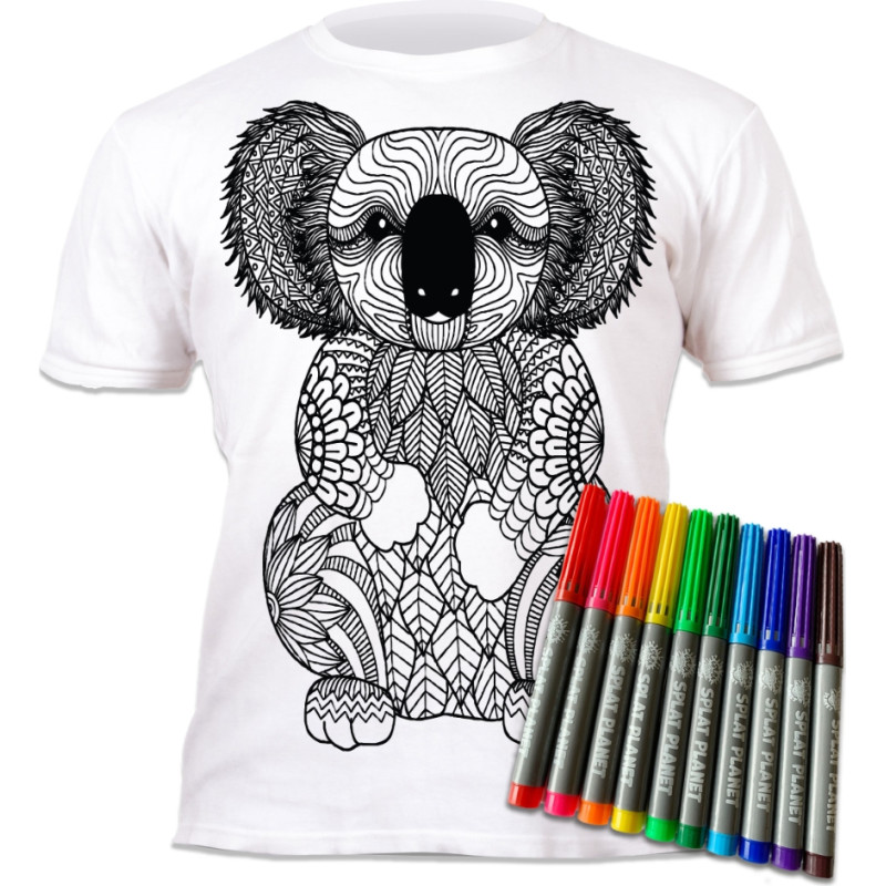 Splat Planet colour in T-shirt, Koala