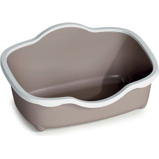 Stefanplast Kaķu tualete Tres Chic Open 56x38,5x26cm balta/gaiši pelēka