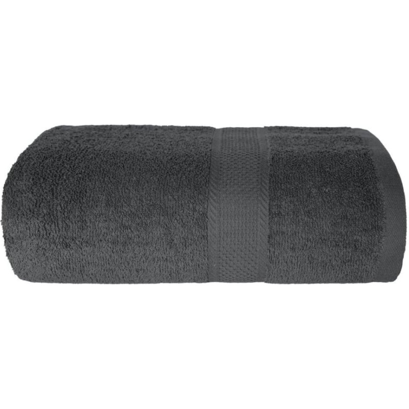 TOWEL MATEO 70X140 TERRY GRAPHITE 450G. COTTON.