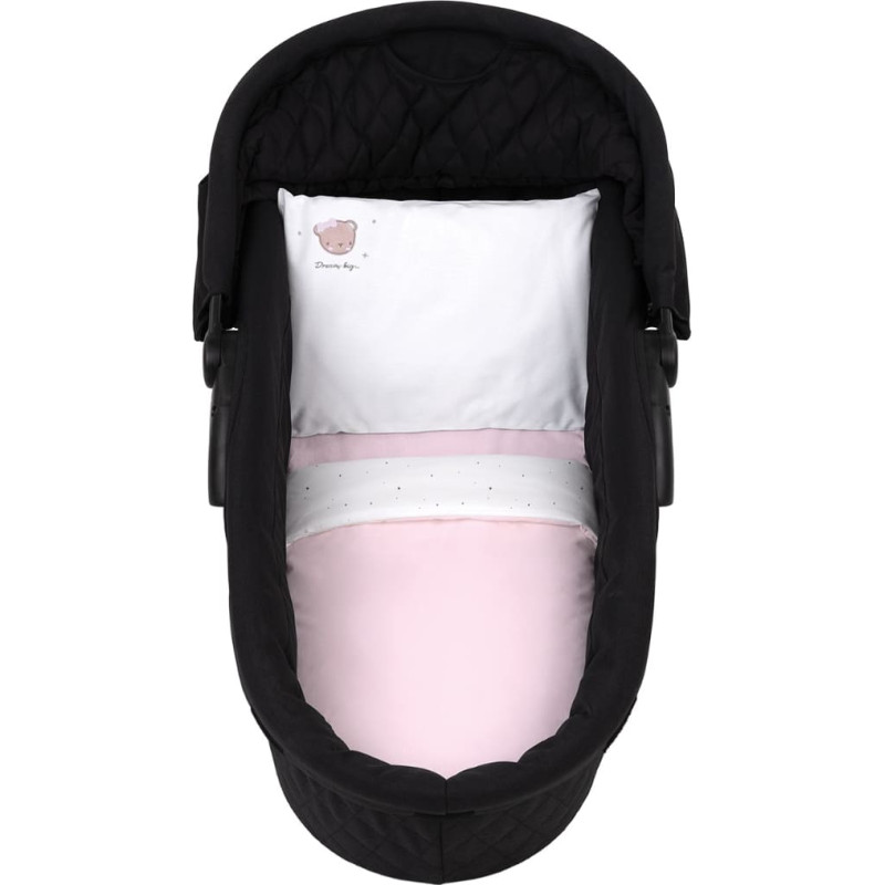 Bedding set for carry cot 6pcs Dream Big Pink