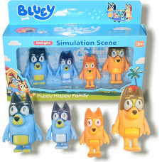 Bluey Figure Set, 4 Pieces