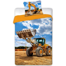 BEDDING SET 140X200+70X90 COTTON. TURBO 4X4 005 EXCAVATOR YOUTH.