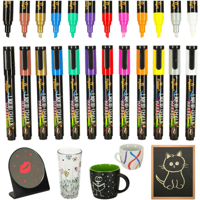 Marķieri uz tāfeles 12 gab.