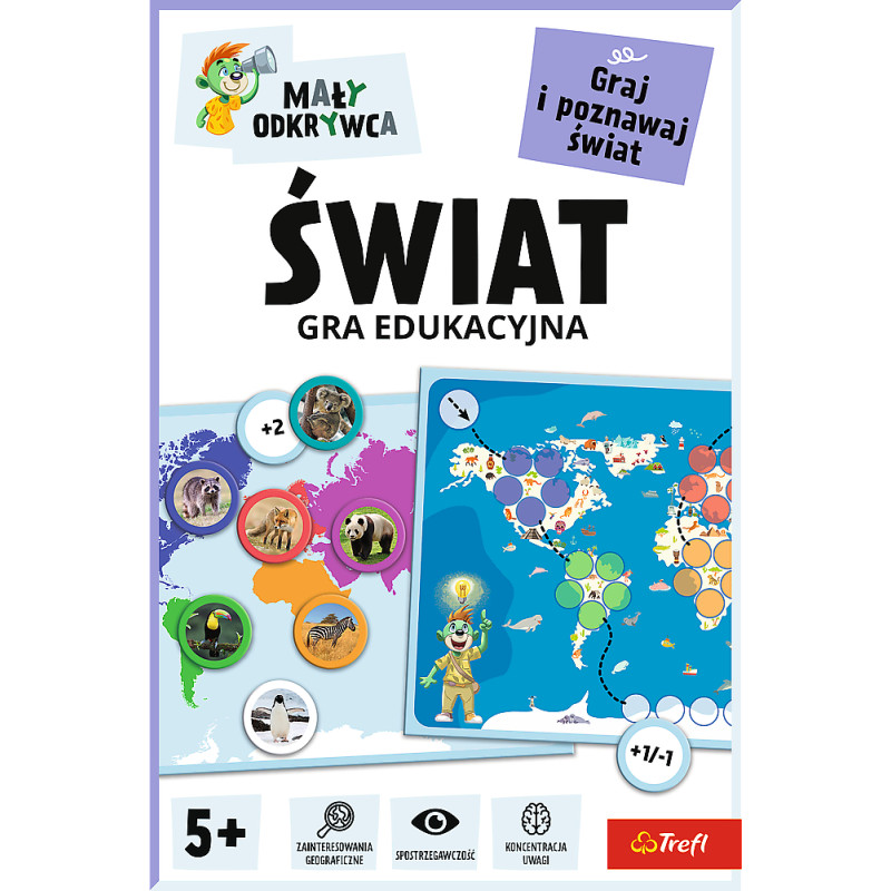 Trefl 02807 Gra Świat / Mały Odkrywca